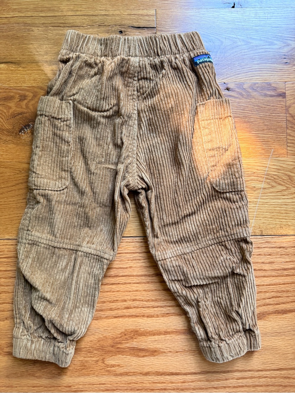 Patagonia Kids Corduroy Joggers in Tan - Picture 2 of 4
